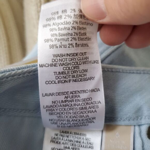 Michael Michael Kors Straight Leg Skinny Denim Jeans sz 6=30×29 - Picture 11 of 11